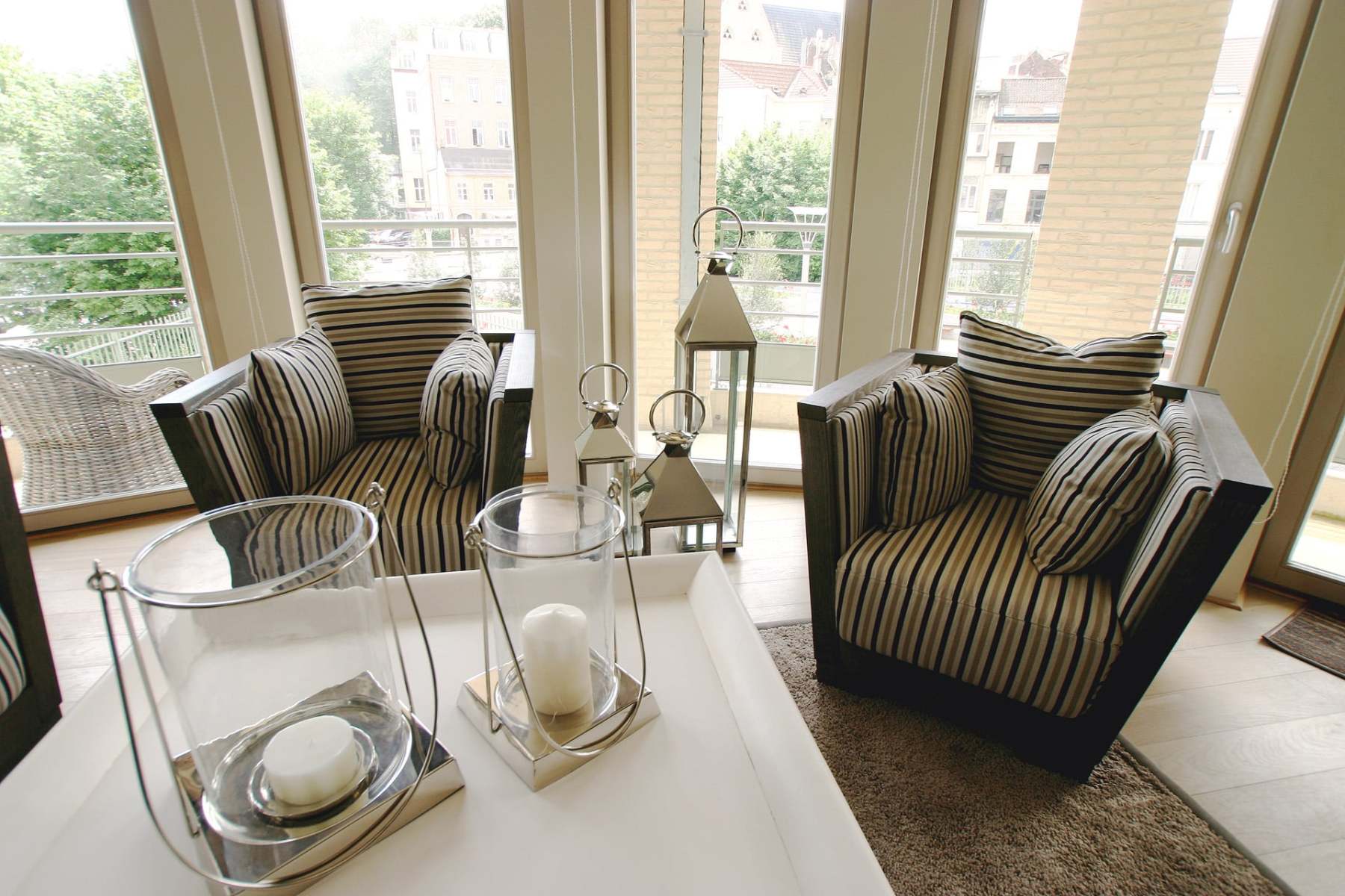 Detail van tafel en accessoires