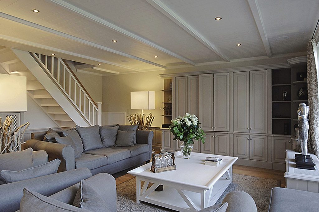 Living room with conservatory