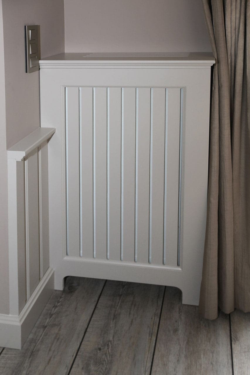 Detail of vertical battens in panelling