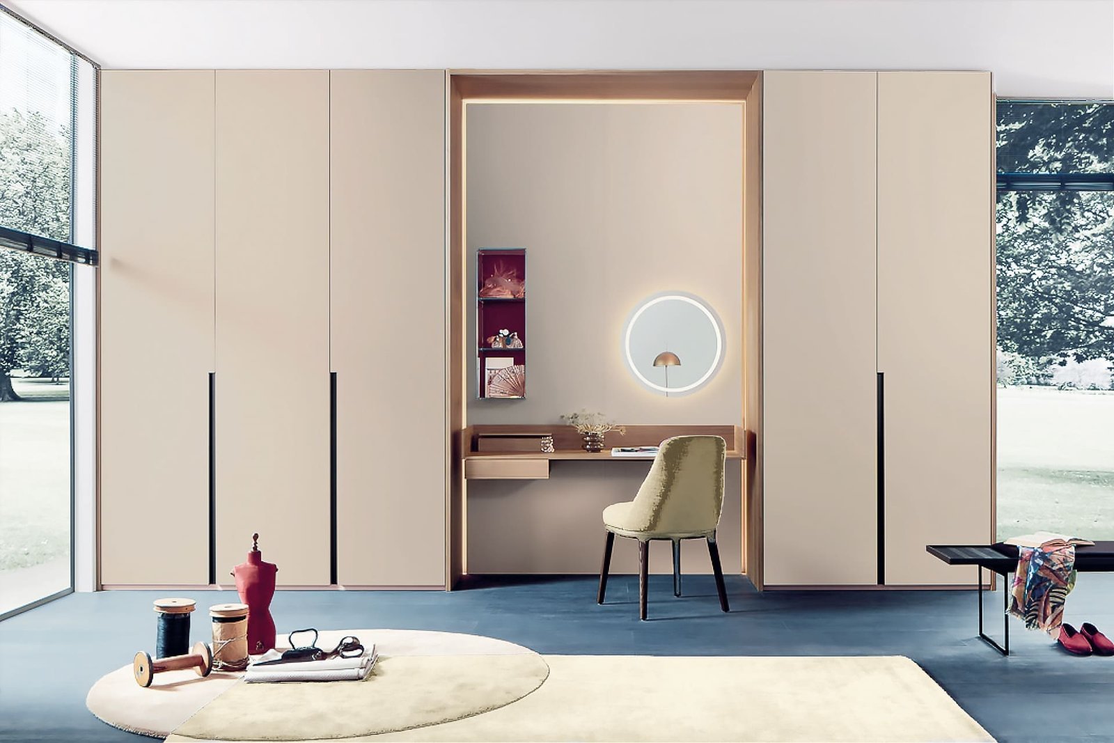Compacte dressing op maat, perfect voor kleine ruimtes