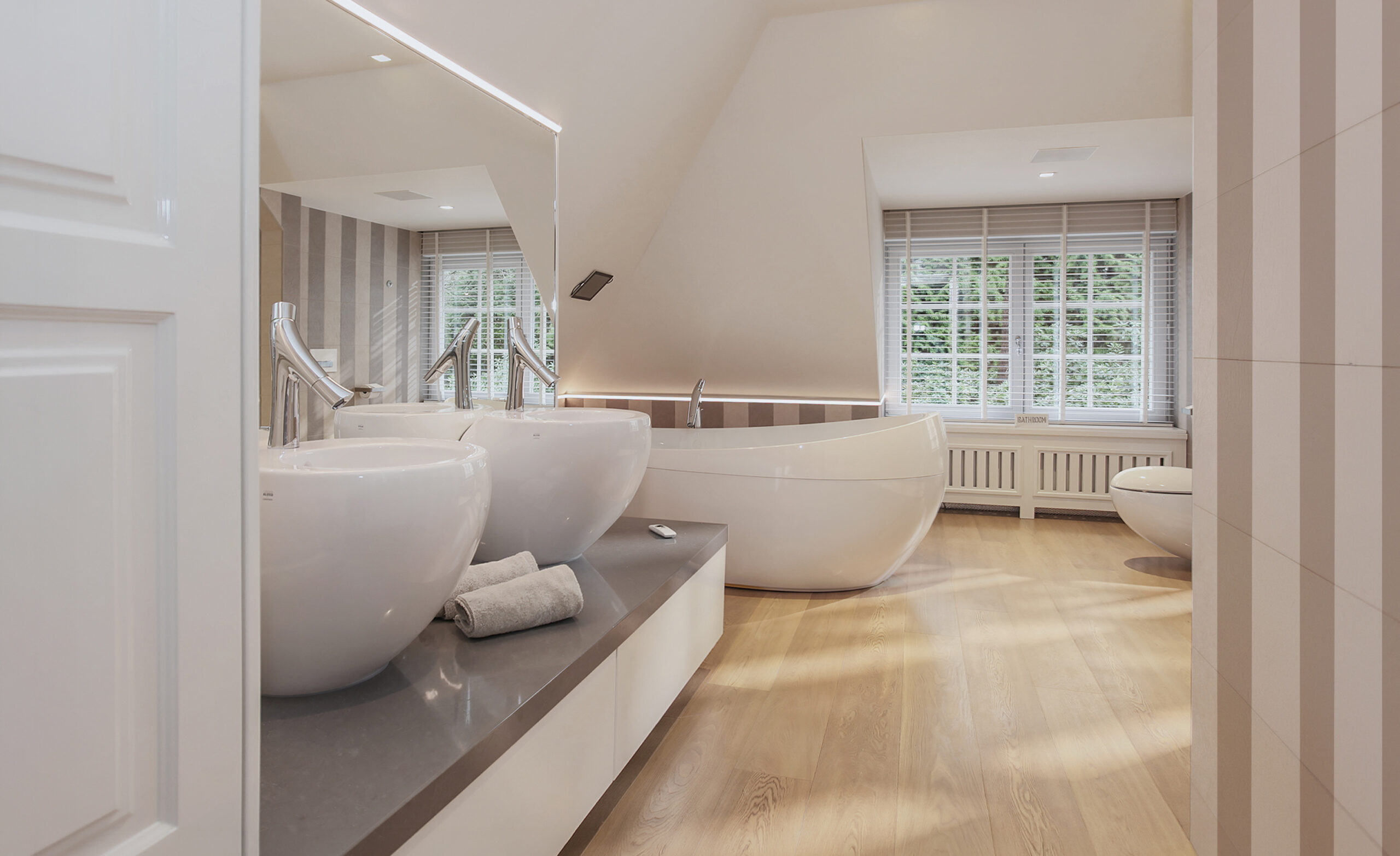 Intérieur de salle de bains sur mesure
